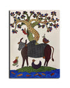 Canvas Print, The Friendship, Traditional Art , Classic Art, Indian Art,for Living Room, Wall Decoration, Unframed, Fabric | Size-12X9 inches.