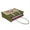 Eco-Friendly Jute Horse Bag-Reusable Tiffin/Shopping/Grocery Multipurpose Hand Bag with Zip & Handle for Men and Women - Green