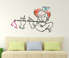 lord krishna " wallstickers (vinyl 80 cm x 50 cm)
