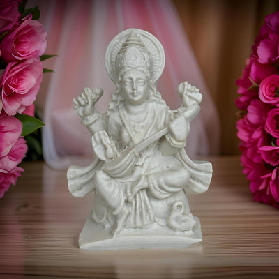 Goddess Saraswati Idol for Pooja, Home-Office Decor
