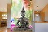 PVC Vinyl Self Adhesive Wallpaper Of Buddha (Large_Wallpaper_pt11,Multicolor,30x60 Inches)