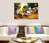 Canvas Print | A Day in an Indian Village | Indian Art Unframed for Home decor