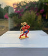 Hindu Gods : Hanuman Ji  Idol for Temple | Car Dashboard | Festivals Statue Gifts (Golden, Orange)
