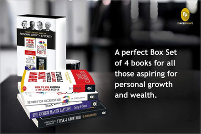 World's Greatest Books For Personal Growth & Wealth by Dale Carnegie,Napoleon Hill,Dr.Joseph Murphy,George S. Clason [Paperback] Set of 4 Books