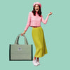 Fashmade Jute Carry Handbag For Men Women | Multi-Purpose Daily Use Tote Regular Eco-Friendly Shopping - Green