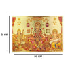 Laxmi Sarasvati Ganesh & Kuber Wall Sticker Vinyl for Pooja Room Office Leaving Room Decor Just Peel & Stick Pack of 1