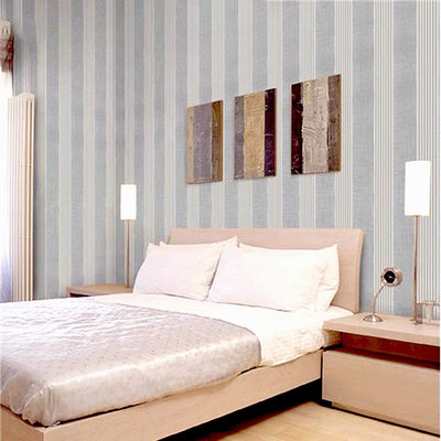 Wall Stickers Wallpaper for Home Office (60 x 300 cm) Self Adhesive, Latest Vertical Stripes Pattern Home, Modern Decal, Grey