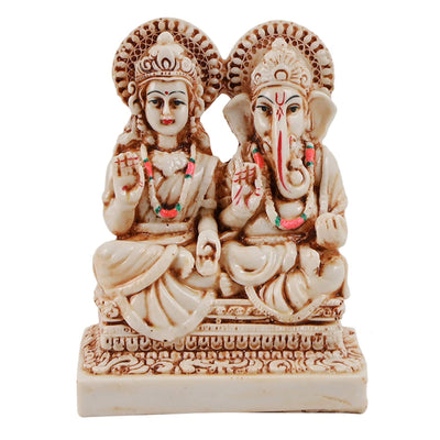 Laxmi Ganesh Idol Statue Showpiece for Home Decor Mandir Temple Pooja Room Living Room
