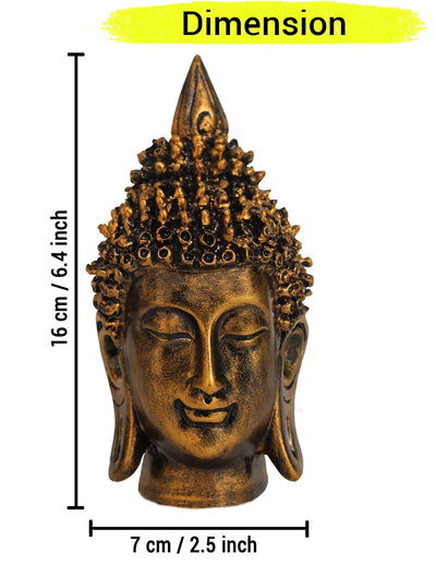 Lord Buddha Head Statue Idol for Home Living Room Bedroom Decoration