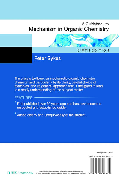 A Guidebook to Mechanism in Organic Chemistry, 6th edition by Peter Sykes [Paperback]