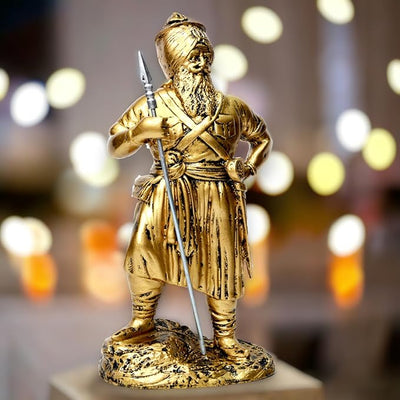 Baba Deep Singh Ji Idol Statue Showpiece Figurine for Car Dashboard, Home & Office Decor
