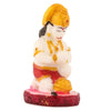 Hindu Gods : Hanuman Ji Idol for Home Pooja Gift Office Decor Idol (Orange Golden)