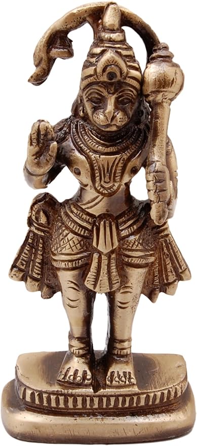 Hindu Gods : Hanuman Ji Brass Showpiece Idol