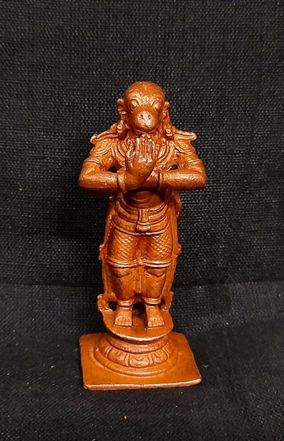 Hindu Gods : Hanuman Ji Copper Idol Patina Antique Finish - Pack of 1 Piece