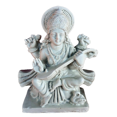 Goddess Saraswati Idol for Pooja, Home-Office Decor