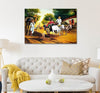 Canvas Print | A Day in an Indian Village | Indian Art Unframed for Home decor