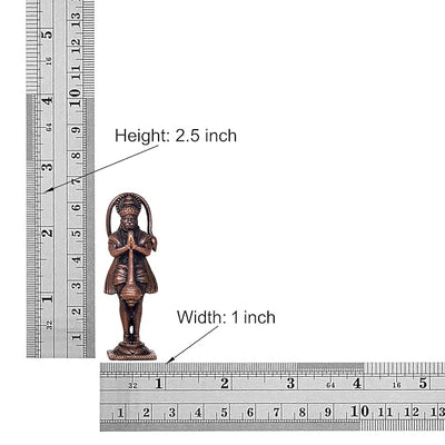 Hindu Gods : Hanuman Ji Copper Idol for Home and Temple Pooja Decor