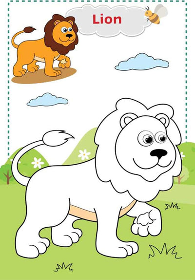 Super Jumbo Colouring Book Animals & Birds by Team Pegasus [Paperback]