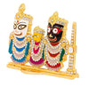 Lord Jagannath, Balaram & Subhadra Idol with Sudarshan Chakra Statue for Home Decor, Car Dashboard & Mandir Pooja