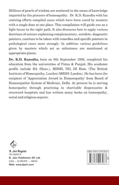 Wonders of a Single Dose in Homoeopathy by Dr. K.D. Kanodia [Paperback]
