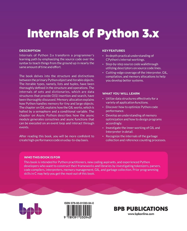 Internals of Python 3.x by Prashanth Raghu [Paperback]