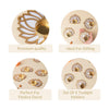 Lotus Glass Tea Light Holder Set of 4, Diwali Decoration Items for Home Decor