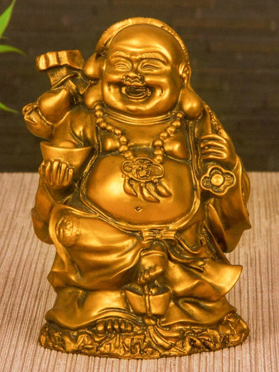 Laughing Buddha Idol Statue Showpiece for Home Decor Living Room Bedroom Office Table