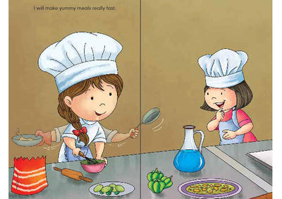 I want to be Chef - Self Reading book for 5-6 years old kids with free Audio Book by Team Pegasus [Paperback]