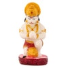 Hindu Gods : Hanuman Ji Idol for Home Pooja Gift Office Decor Idol (Orange Golden)