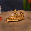 Laxmi Ganesha Puja Thali with Diya For Puja & Diwali Decoration