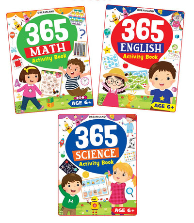 365 Activity Books Pack for Kids Age 6- 8 years by Dreamland Publications [Paperback]