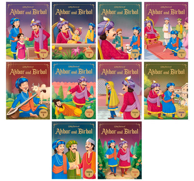 Witty Stories of Akbar and Birbal Collection of 10 Books [Paperback]