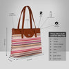 Printed Jute Vegan Leather Handcrafted Women's Office Bag