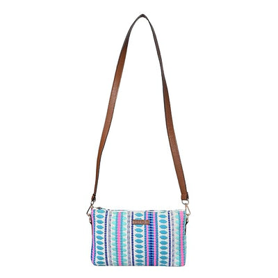 Women's Premium Cotton/Full Sling Shoulder Bag | Ladies Purse Handbag - LIGHT-BLUE