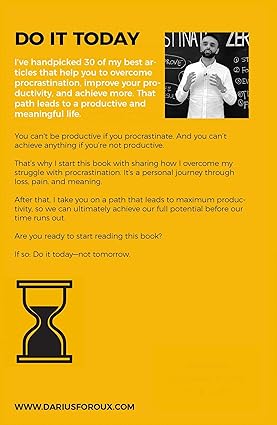 Do It Today by Darius Foroux [Paperback]