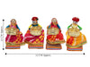 Handmade Recycled Material Rajasthani Raja Rani Puppet/Dolls Diyas Tealight