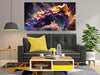 Canvas Print Abstract Artwork of Colours Unframed  Painting for Wall Decoration(8" x12inch)