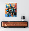 Canvas Print Modern Art Canvas Painting | One Love | Abstract Art Unframed painting for Home décor|size - 13X11 Inches.
