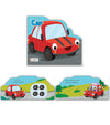 Set of 2 Private Transport Vehicles Shaped Board Books (Car & Truck) by Team Pegasus [Product Bundle]