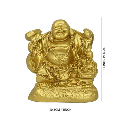 Laughing Buddha Idol Statue Showpiece for Money Wealth and Good Luck