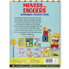 Movers and Diggers Reusable Sticker Book For Children [Paperback]