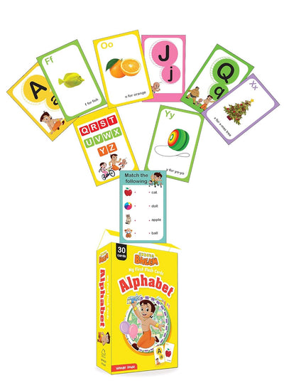 Chhota Bheem : My First Flash Cards - Alphabet by Wonder House Books [Paperback]