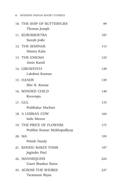 Modern Indian Short Stories by Suresh Kohli & Ruchi Kohli Vadehra [Paperback]