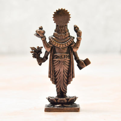 Copper Lord Dhanvantri Idol, 60 Grams