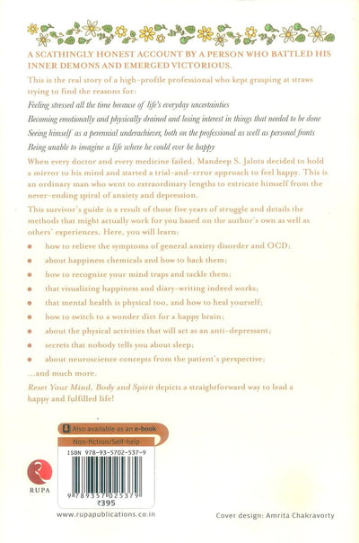 Reset Your Mind, Body and Spirit by Mandeep S. Jalota [Paperback]