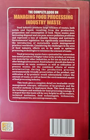 MANAGING FOOD PROCESSING INDUSTRY WASTE by H. PANDA [Paperback]