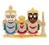 Lord Jagannath, Balaram & Subhadra Idol with Sudarshan Chakra Statue for Home Decor, Car Dashboard & Mandir Pooja