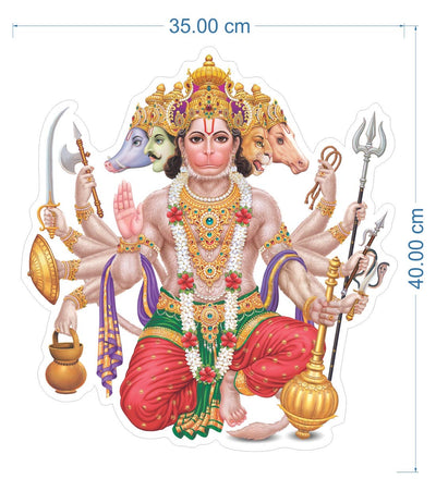 Vinyl Religion Wall Sticker 1.96 X 20.86 X 1.96 Inches, Multicolour (Model Number: White Glossy Vinyl-0038)