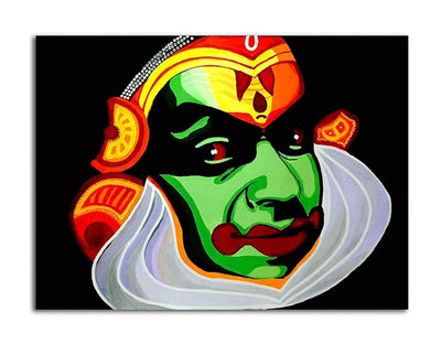 Canvas Print-Kathakali Dancer 22.5 x 30 x 0.5 cm