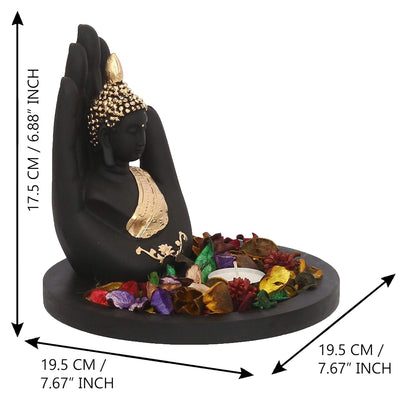 Golden Handcrafted Palm Buddha